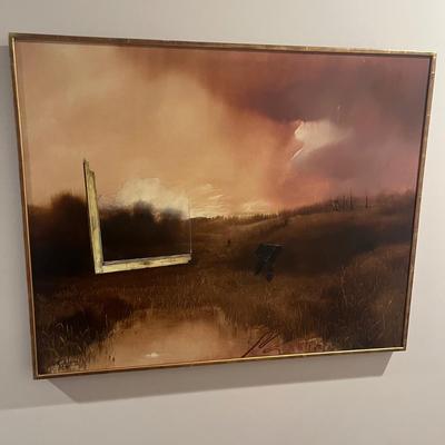 Framed & Signed Sunset Artwork (B1-MG)