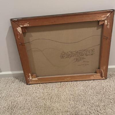 Framed & Signed Sunset Artwork (B1-MG)