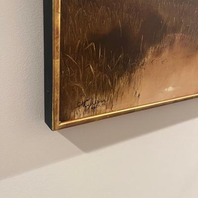 Framed & Signed Sunset Artwork (B1-MG)