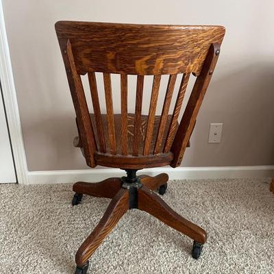 Wooden Office Chair & Plastic Mat (D2-MG)