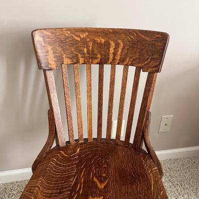 Wooden Office Chair & Plastic Mat (D2-MG)