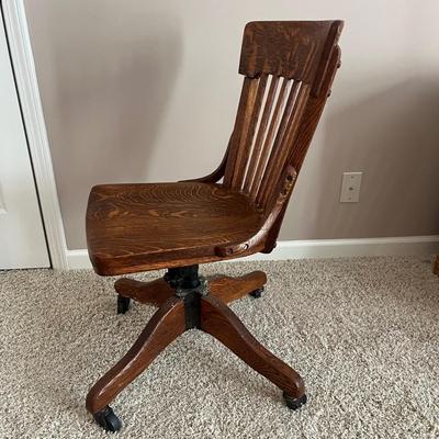 Wooden Office Chair & Plastic Mat (D2-MG)