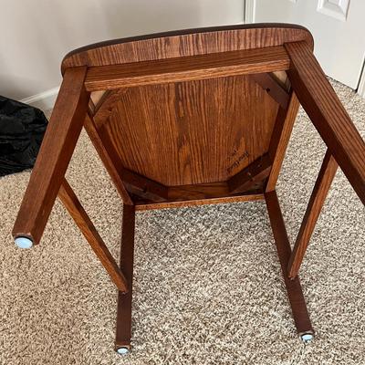 Solid Wood Chair & Side Table (D2-MG)