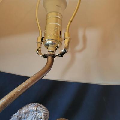 A Pair of Metal Parrot Lamps (D-DW)