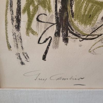 Pencil Signed and Numered Lithograph by Guy Cambier (DR-DW)