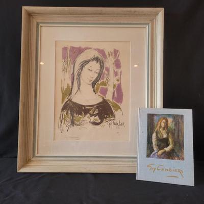 Pencil Signed and Numered Lithograph by Guy Cambier (DR-DW)