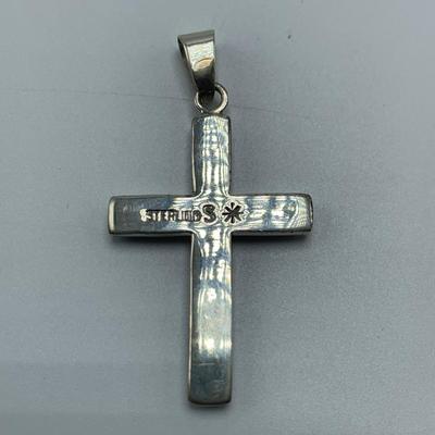 Southwest Style 925 & 14K Cross Pendants & Ring with Opal & Turquoise (B3-HS)