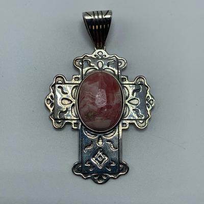 Southwest Style 925 & 14K Cross Pendants & Ring with Opal & Turquoise (B3-HS)