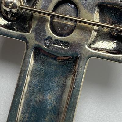 Southwest Style 925 & 14K Cross Pendants & Ring with Opal & Turquoise (B3-HS)