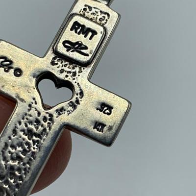 Southwest Style 925 & 14K Cross Pendants & Ring with Opal & Turquoise (B3-HS)