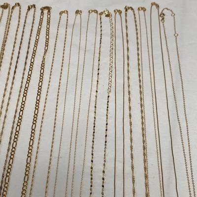10K White & Yellow Gold Necklace Chains (B3-HS)