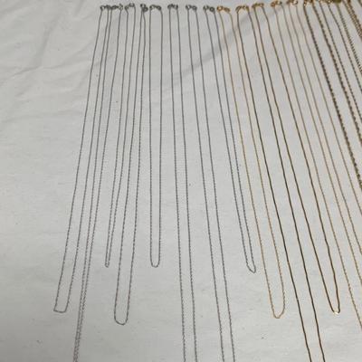 10K White & Yellow Gold Necklace Chains (B3-HS)