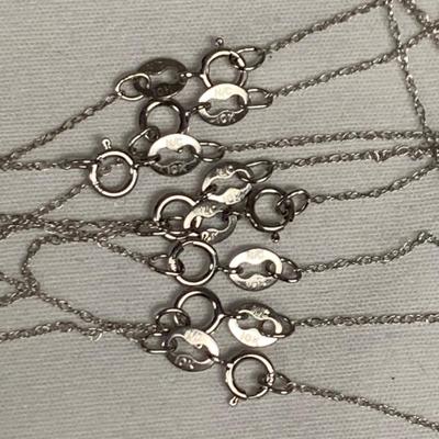 10K White & Yellow Gold Necklace Chains (B3-HS)