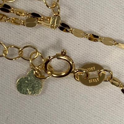 10K White & Yellow Gold Necklace Chains (B3-HS)