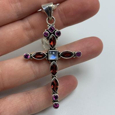 Turquoise Cross Pendants on 14K & 925 (B3-HS)