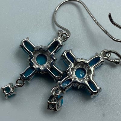 Turquoise Cross Pendants on 14K & 925 (B3-HS)