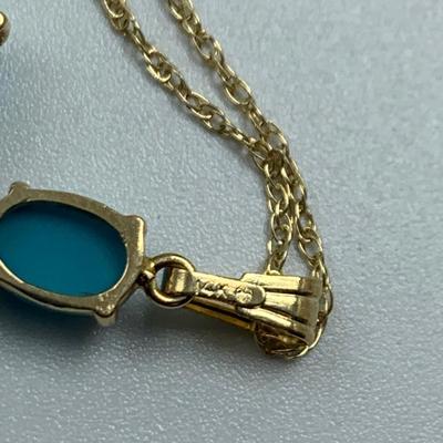 Turquoise Cross Pendants on 14K & 925 (B3-HS)
