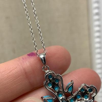 Turquoise Cross Pendants on 14K & 925 (B3-HS)