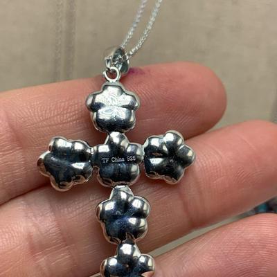 Turquoise Cross Pendants on 14K & 925 (B3-HS)