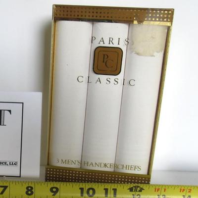 Lot 115:  Men's Hankies, Unused in Box