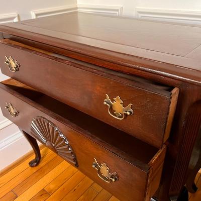 Antique Vntg. Queen Anne Style Low Boy Chest