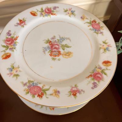 Vintage Lot Metal Serving Stands, Wall Display, Fine China