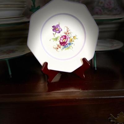 Vintage Lot Metal Serving Stands, Wall Display, Fine China