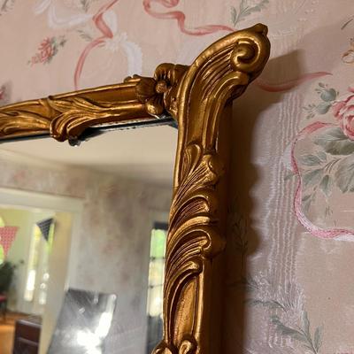 Large Vintage Gilt Wood Mirror 32" x 46"