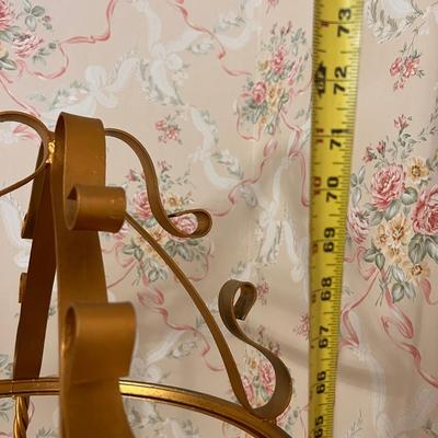 Wrought Iron Glass Shelf Etagere
