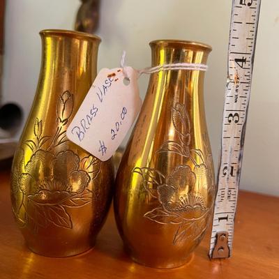 Antique Vintage Brass Lot - Vases, Plates, Candle Holders, Monkey Hook