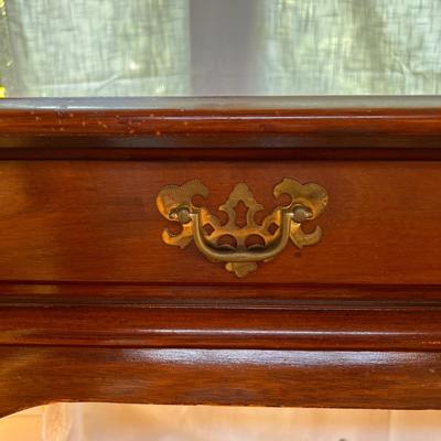 Solid Wood Vintage Louis XV Style 2 Drawer Desk
