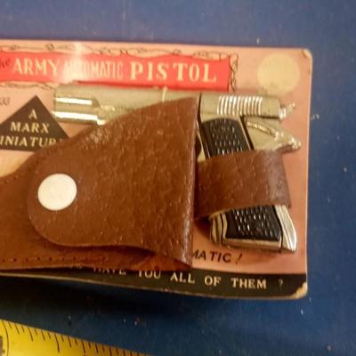 LOT 118 MARX ARMY PISTOL WITH HOLSTER