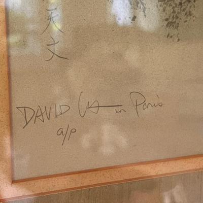 Rare Vintage David Lee Signed Artist Proof Lithograph