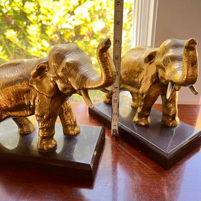 2 Pairs Brass Vintage Book Ends - Frankart Inc.