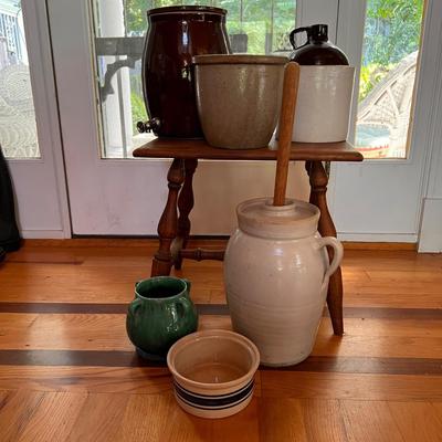 Vintage Crock Pottery Lot