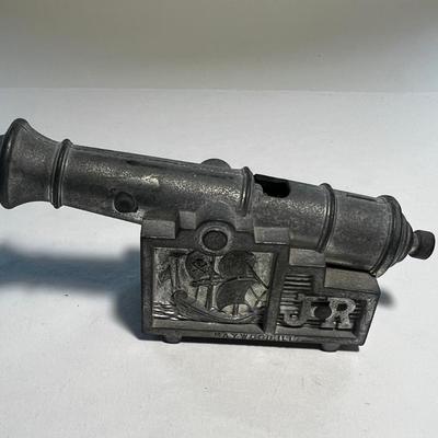 Vintage J.R. Callen MFG. Co. Cast Aluminum Toy Cap Gun Cannon - Maywood, IL