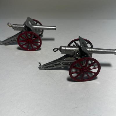Two BARCLAY Spring Firing Cannons
