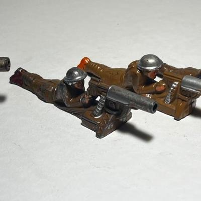 Barclay Manoil Machine Gunner lot of 4