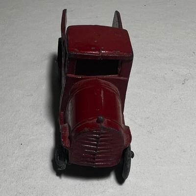Vintage Red Truck Tow Car