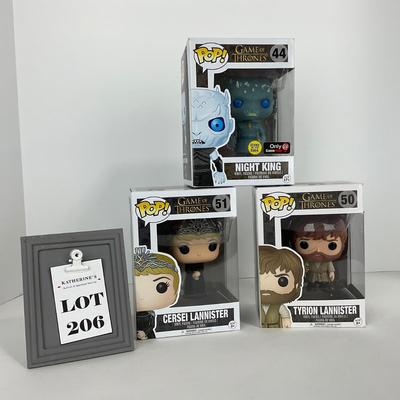 -206- FUNKO POPS | Game Of Thrones Pops | Night King, Cersei Lannister, & Tyrion Lannister
