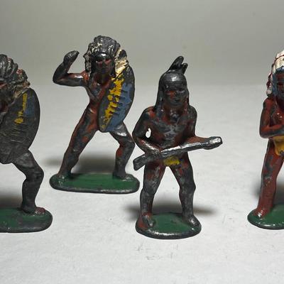 Four Vintage Indian Figures