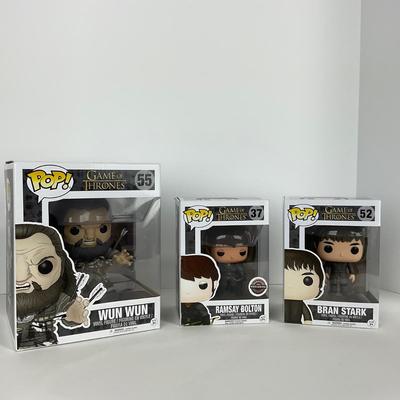 -207- FUNKO POP | Game Of Thrones Pops | Wun Wun, Ramsay Bolton, & Bran Stark
