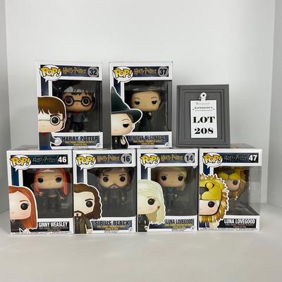 -208- FUNKO POP | Harry Potter Pops | Minerva Mcgonagall, Ginny Weasley, Sirus Black, & Luna Lovegood