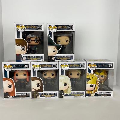 -208- FUNKO POP | Harry Potter Pops | Minerva Mcgonagall, Ginny Weasley, Sirus Black, & Luna Lovegood