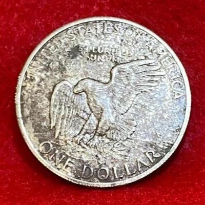 1971 Ike Dollar Coins (4 Four) Vintage Eisenhower Coinage Circulated Denver (D) Money Eagle Moon Lunar Numismatic Jeweler Supplies Apollo 11