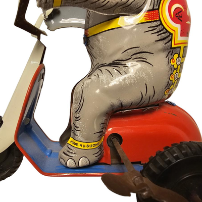 Juggling Elephant Tin Toy Wind up