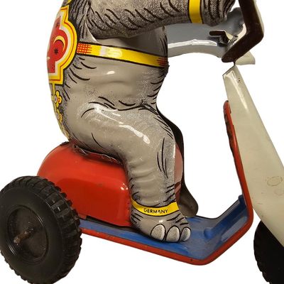 Juggling Elephant Tin Toy Wind up
