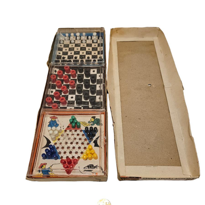 vintage travel trio board games