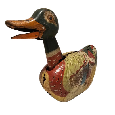 Tin toy wind up duck