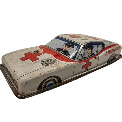 japan tin toy car ambulance